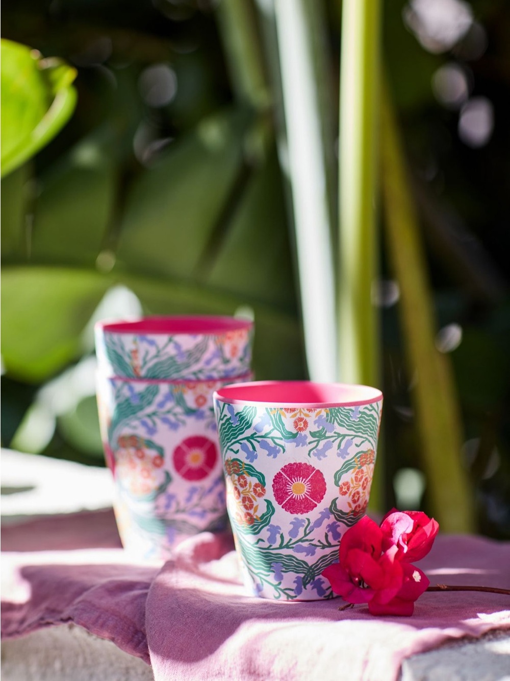 Ellen Merchant for Anthropologie 4 Melamine Tumblers